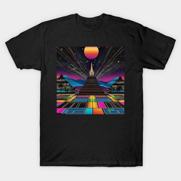 Psychedelic Apocalypse Eclipse Dreams 180 T-Shirt by Benito Del Ray